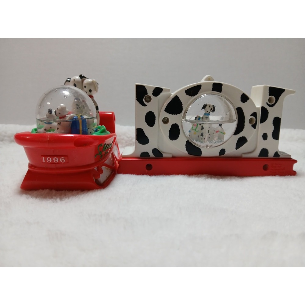 2 Mcdonald's 101 Dalmatian Christmas Snow Globe Ornaments From The '90s - Picture 9 of 9